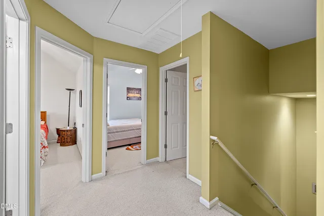 a view of a bathroom from a room