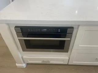 a close view of washer and dryer