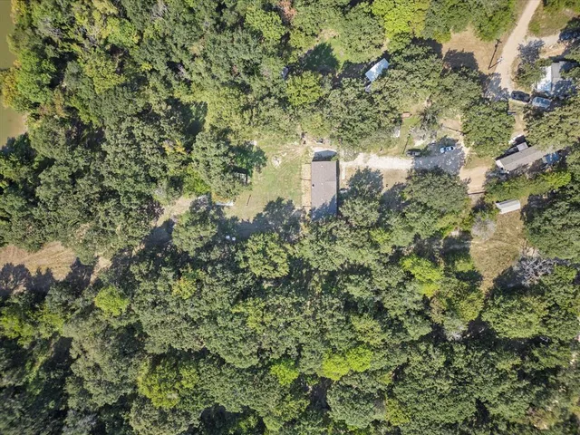 a view of a lake in middle of the town
