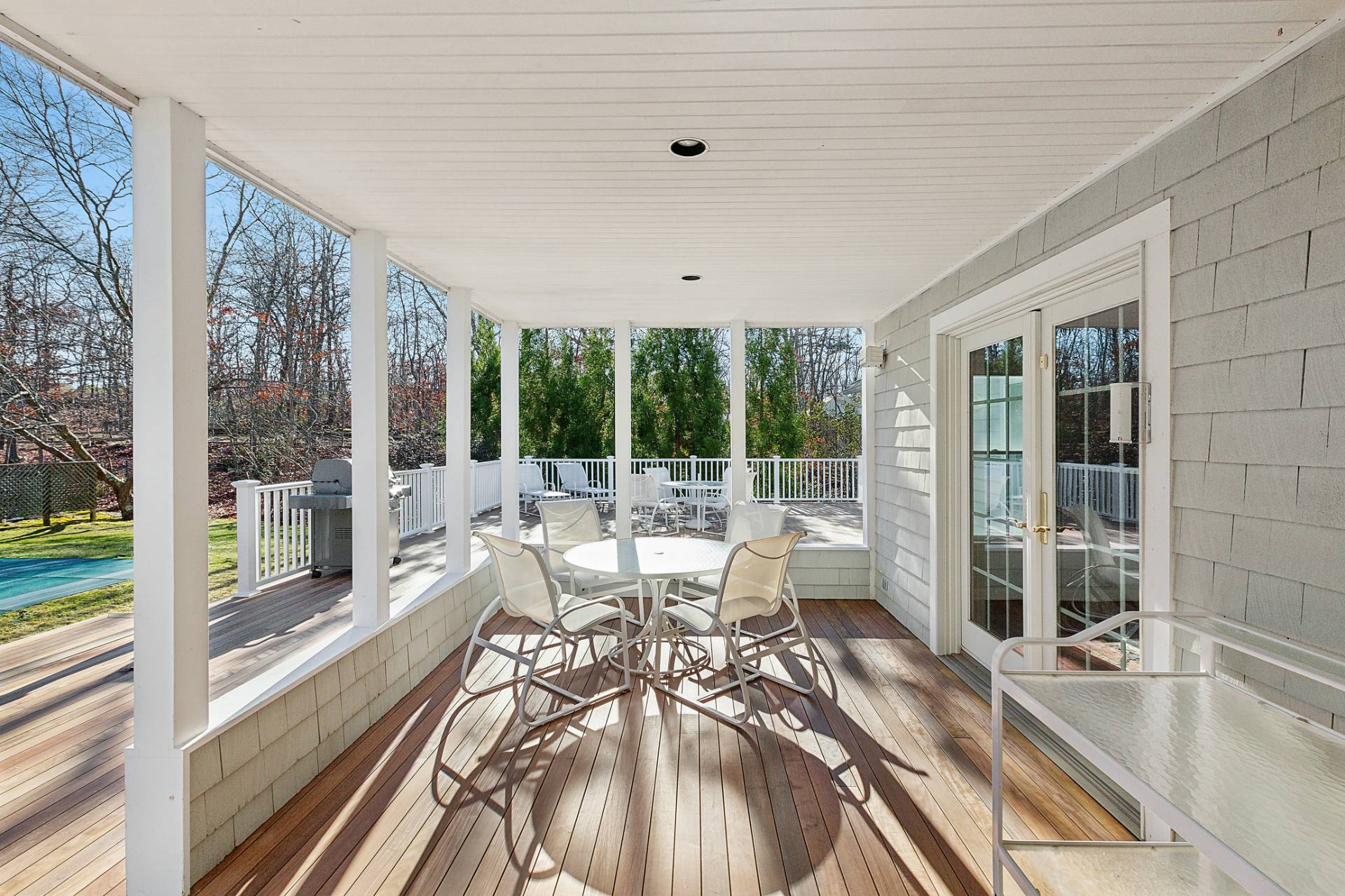 1611 Deerfield Road Water Mill, NY 11976 - Photo 6 of 22 a view of a living room and balcony