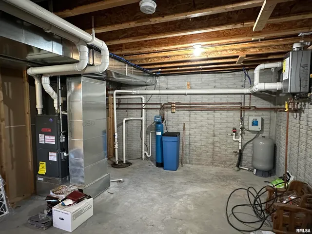 a view of storage and utility room