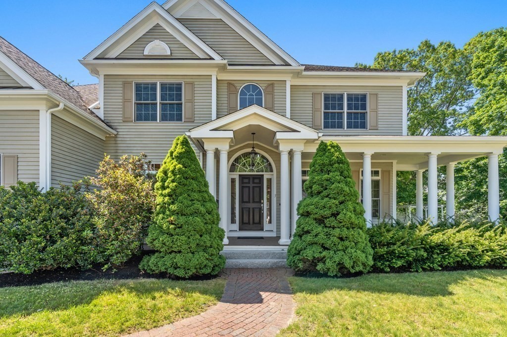 3 Bryn Mawr Road Wellesley, MA 02482 - Photo 35 of 38 a front view of a house with garden