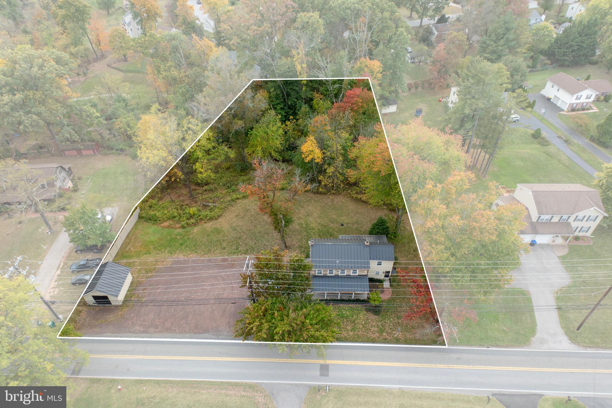 26 Ridge Road Phoenixville, PA 19460 - Photo 53 of 64 aerial with property lines