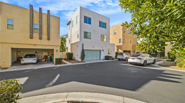 a car parked in front of a building
