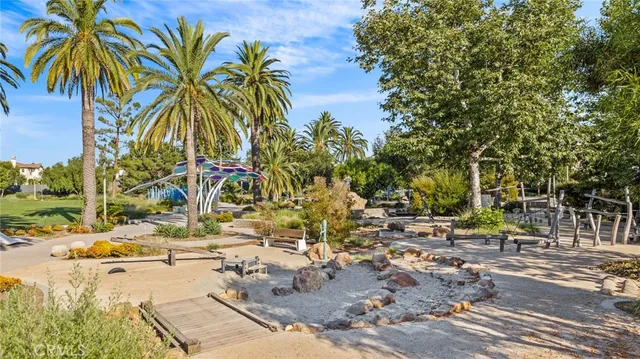 a view of yard and swimming pool
