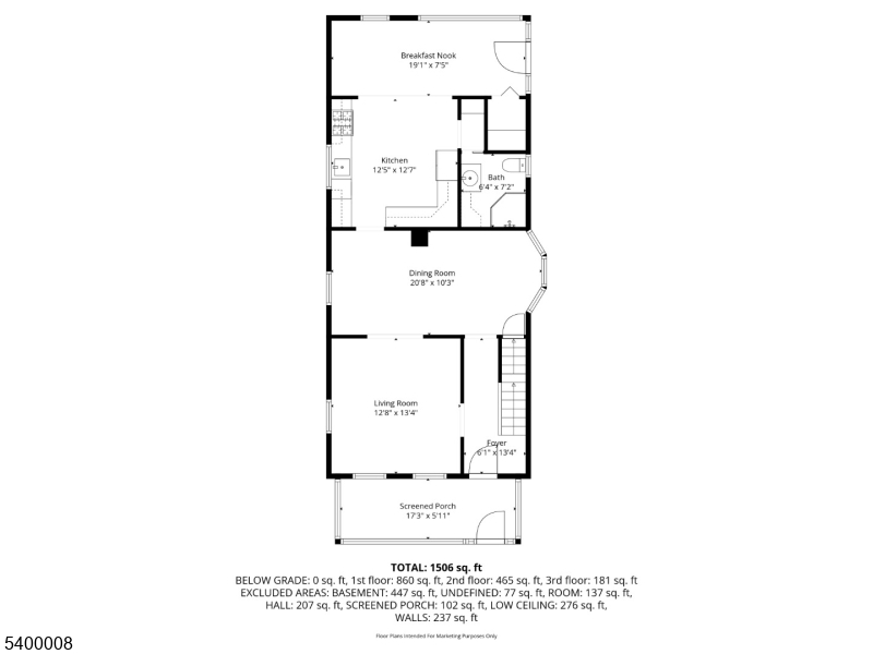 22 Mott Place Rockaway, NJ 07866 - Photo 41 of 42 a picture of a floor plan