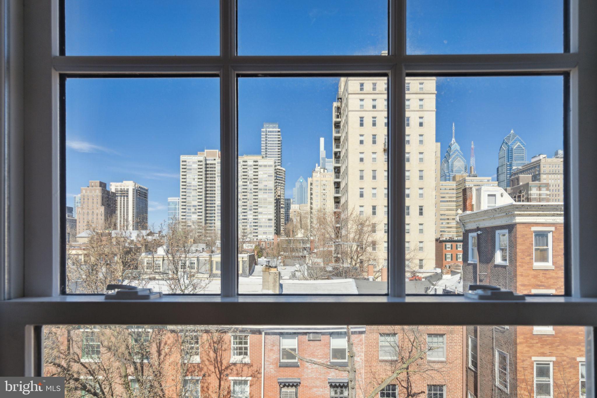 1908 Pine Street, Unit 6 Philadelphia, PA 19103 - Photo 6 of 24 a view of a building from a window