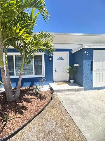 a view of a house with a patio
