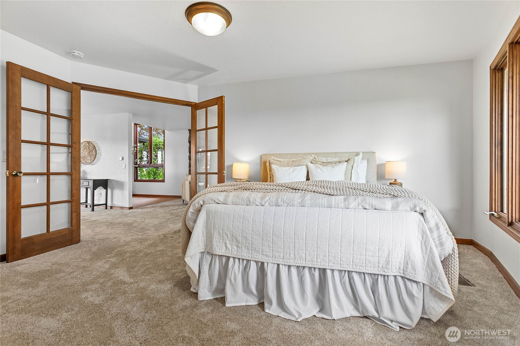 1133 East Pole Road Everson, WA 98247 - Photo 11 of 40 a bedroom with a bed and a large window