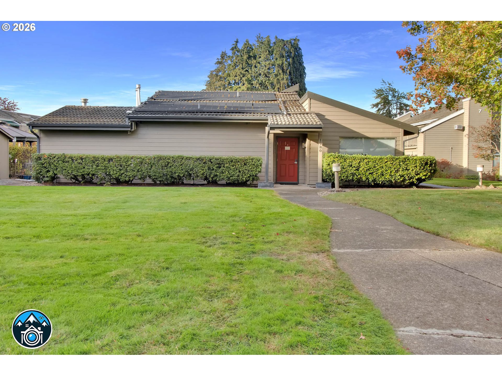2001 Lake Isle Terrace Eugene, OR 97401 - Photo 30 of 36 a front view of a house with a yard