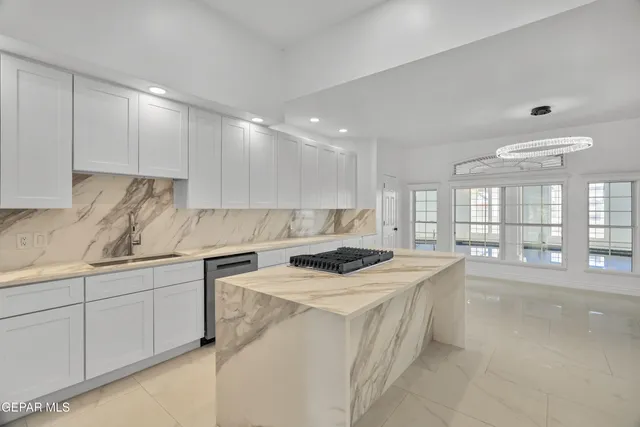 a view of a room with an empty space