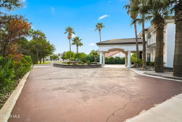 a view of a building with a street