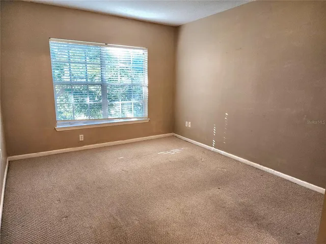 an entryway with a door