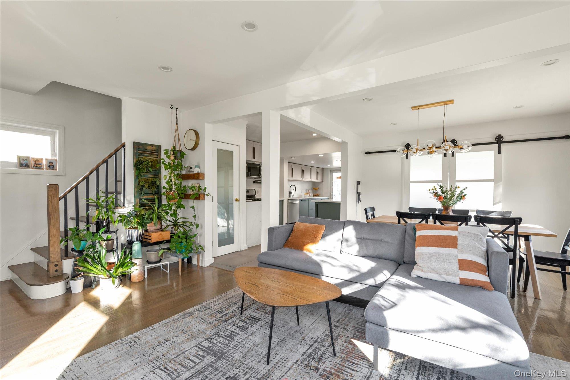 13 Gotham Street Valley Stream, NY 11581 - Photo 2 of 22 a living room with furniture potted plant and kitchen view