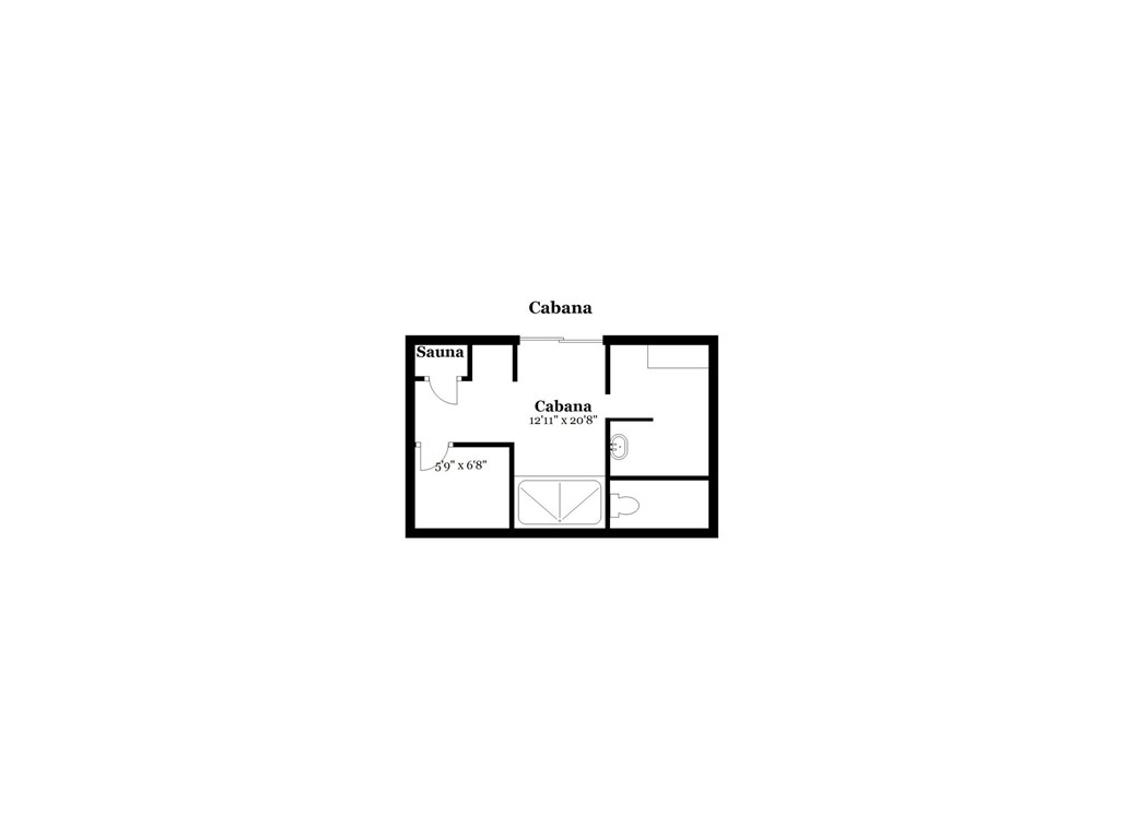 79 Shore Road Bristol, RI 02809 - Photo 46 of 47 Pool Cabana Floorplan