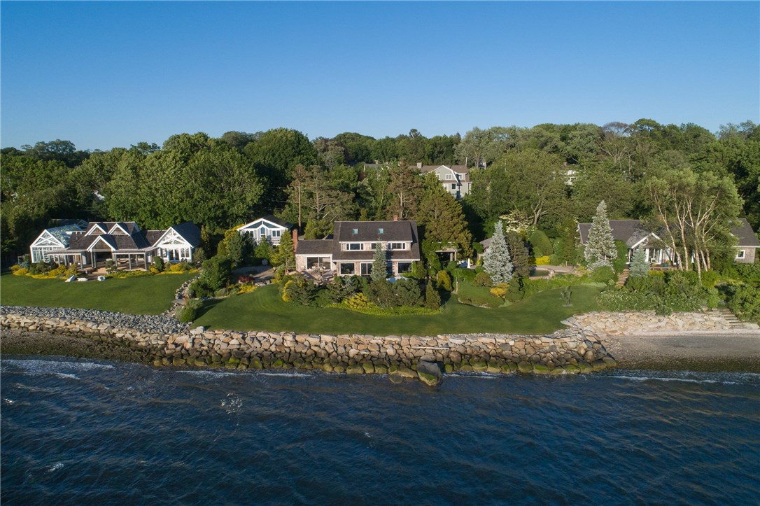 79 Shore Road Bristol, RI 02809 - Photo 5 of 47 Three distinct waterfront properties- (L-R) The Tea House, The Guest House, The Main House with its own private beach all on a private road.
