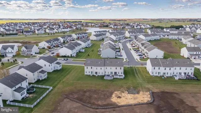 an aerial view of multiple house
