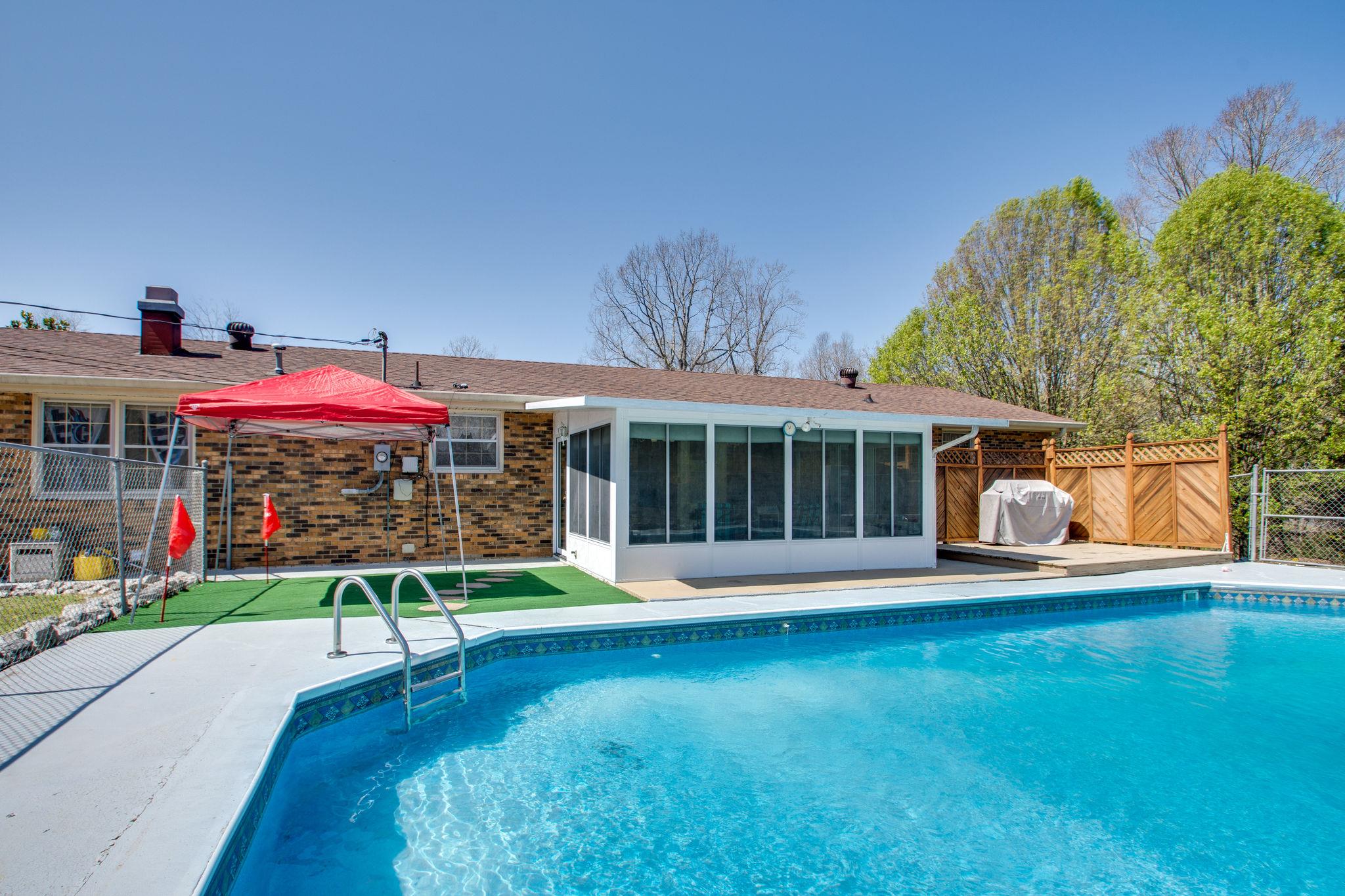 517 Ridgemont Drive Dickson, TN 37055 - Photo 26 of 27 New Pool Liner 2016 and Pump Motor 2018 Pool has Putt Putt Golf Area that Adjoins