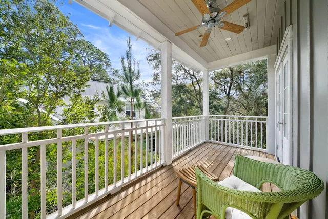 an aerial view of a house with a yard and a fountain