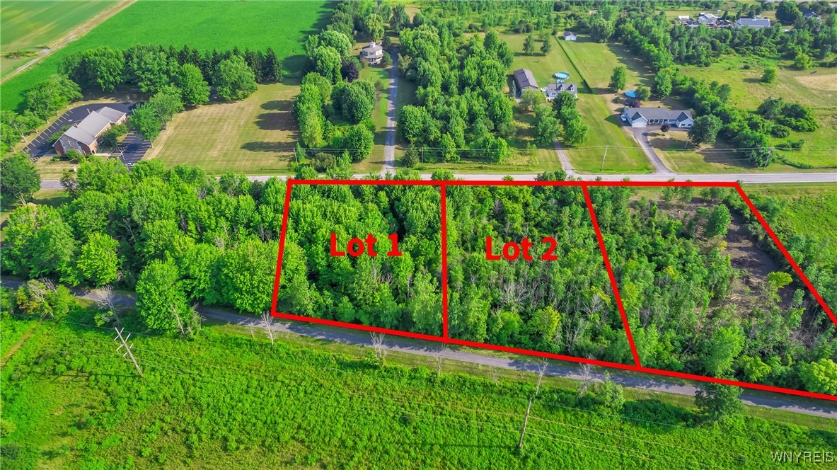 This listing is for Lot 2. View looking north.  Boundary on the south side is the bike path.