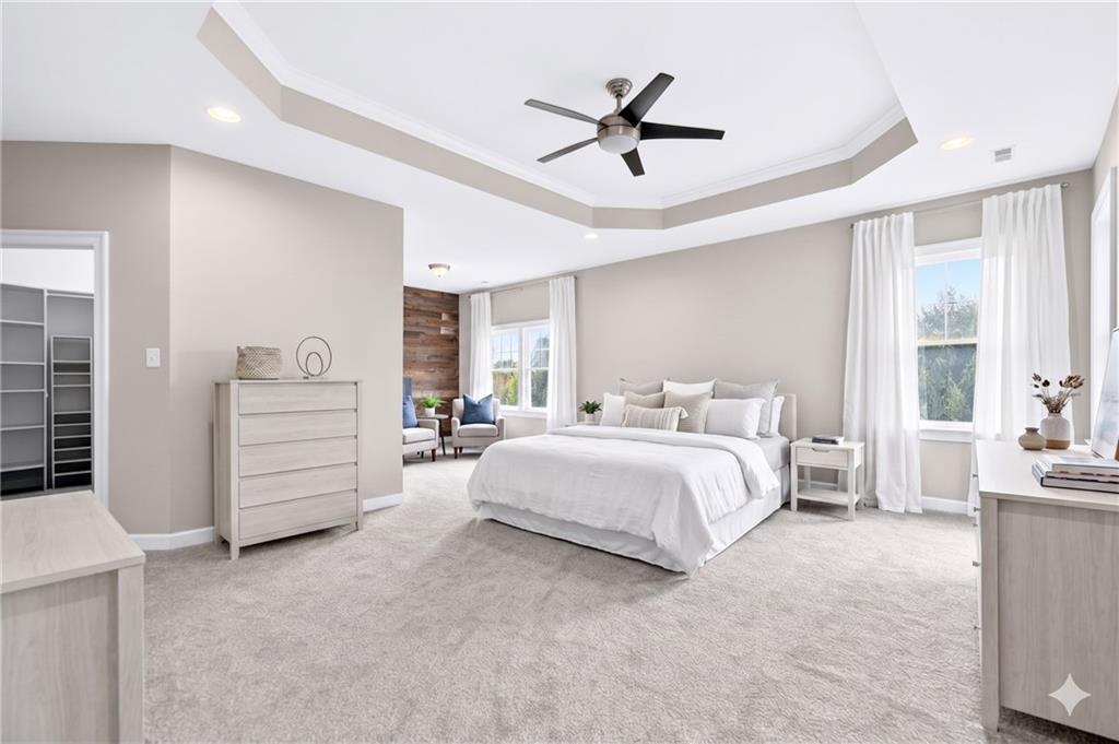 222 Evandale Road Canonsburg, PA 15317 - Photo 23 of 50 AI staged - Primary bedroom layout option...
