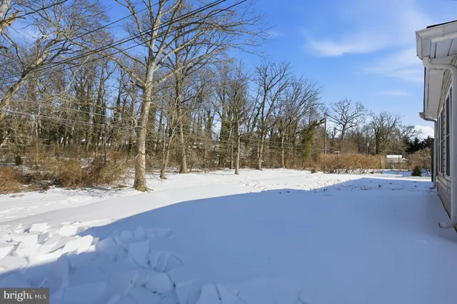 a view of large space with a house
