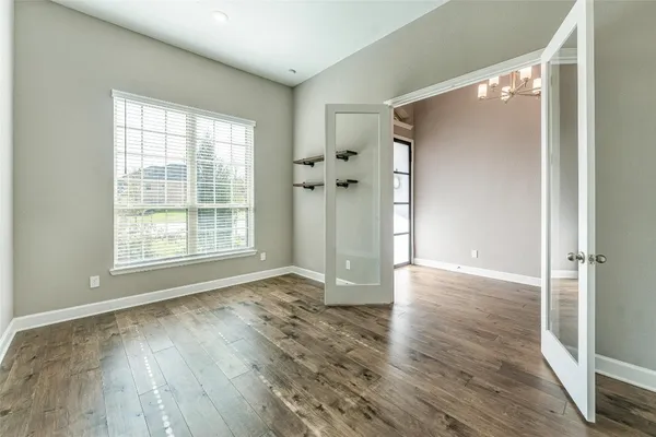a view of an empty room