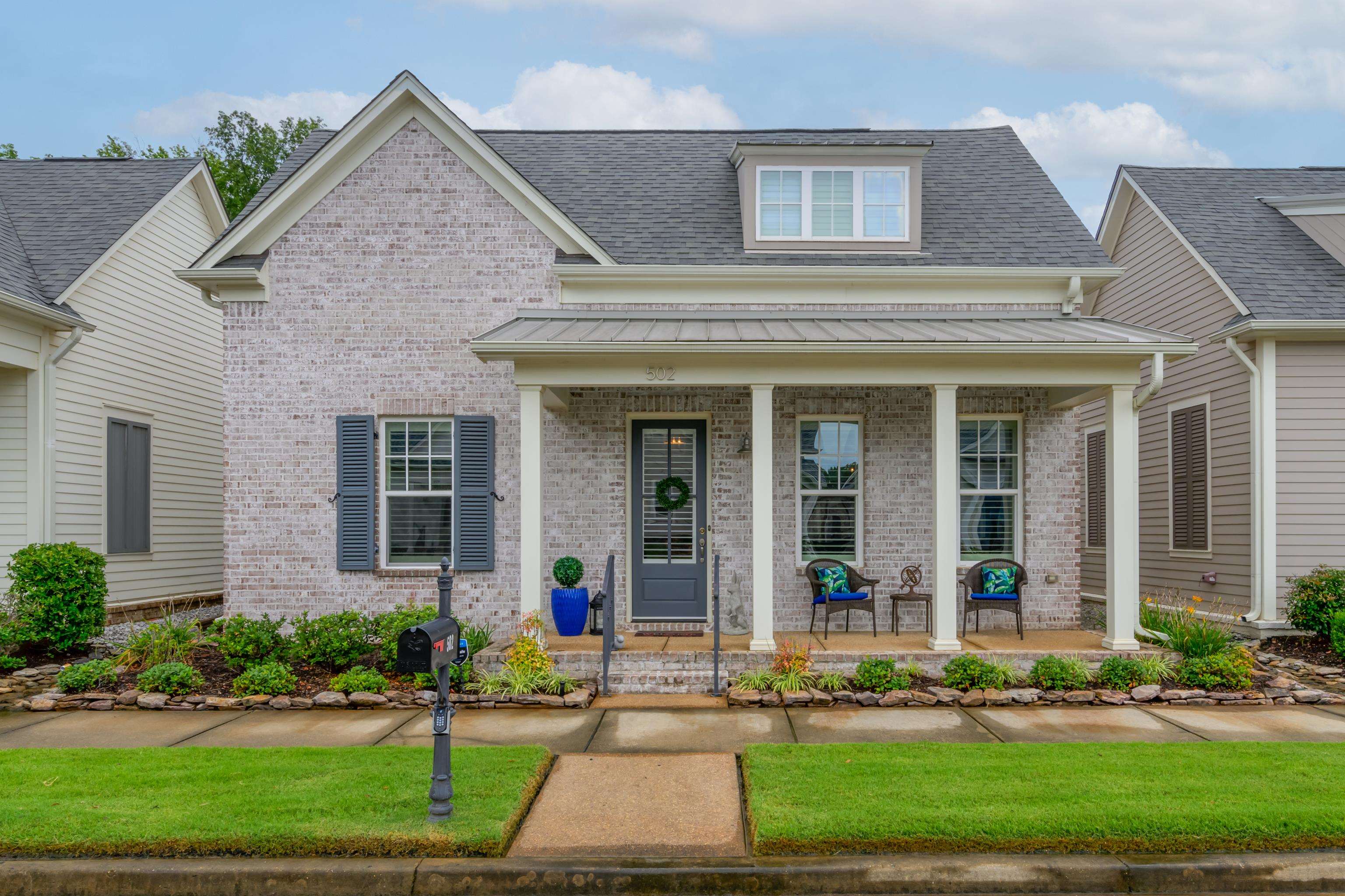 502 South Shea Road Collierville, TN 38017 - Photo 1 of 40 View of front of house featuring covered porch
