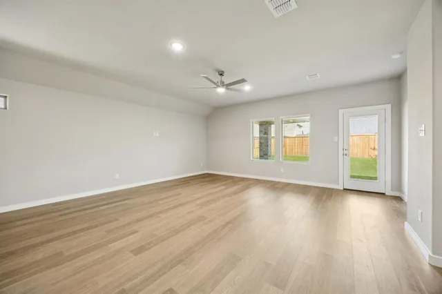 a view of an empty room