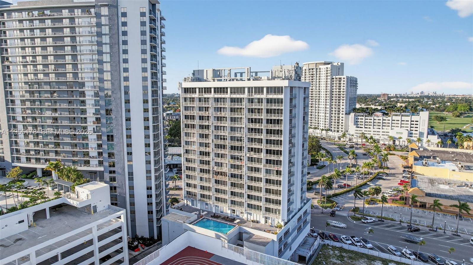 1720 Harrison Street, Unit 14H Hollywood, FL 33020 - Photo 33 of 37 a view of a city with tall buildings