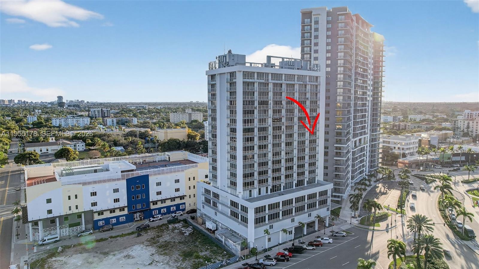 1720 Harrison Street, Unit 14H Hollywood, FL 33020 - Photo 36 of 37 a view of a city with tall buildings