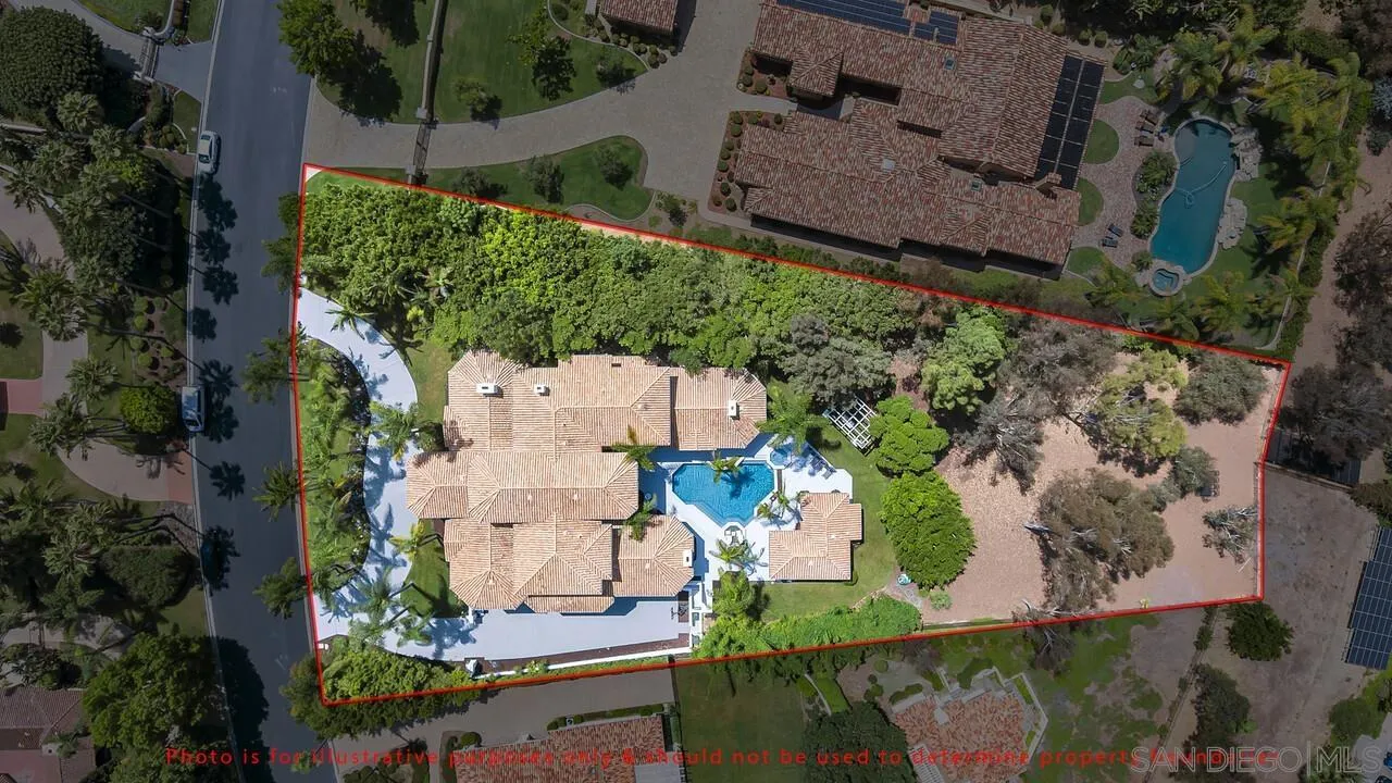 17101 Circa Oriente Rancho Santa Fe, CA 92067 - Photo 28 of 35 an aerial view of residential house with outdoor space