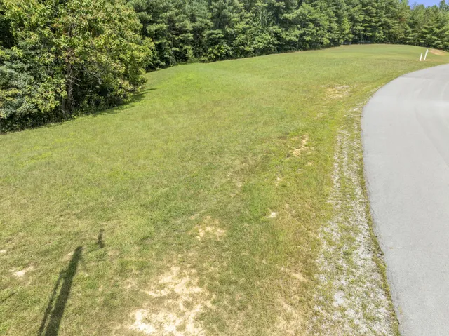 a bathroom with a yard