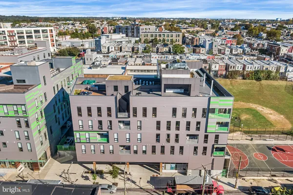 a view of a city with tall buildings