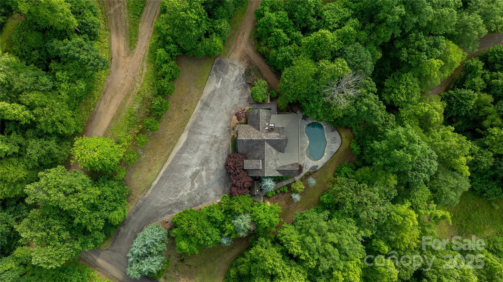 0 Upper Dalton Creek Road Franklin, NC 28734 - Photo 5 of 34 an aerial view of a house with a yard