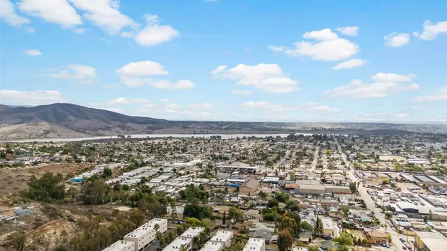 an aerial view of a city