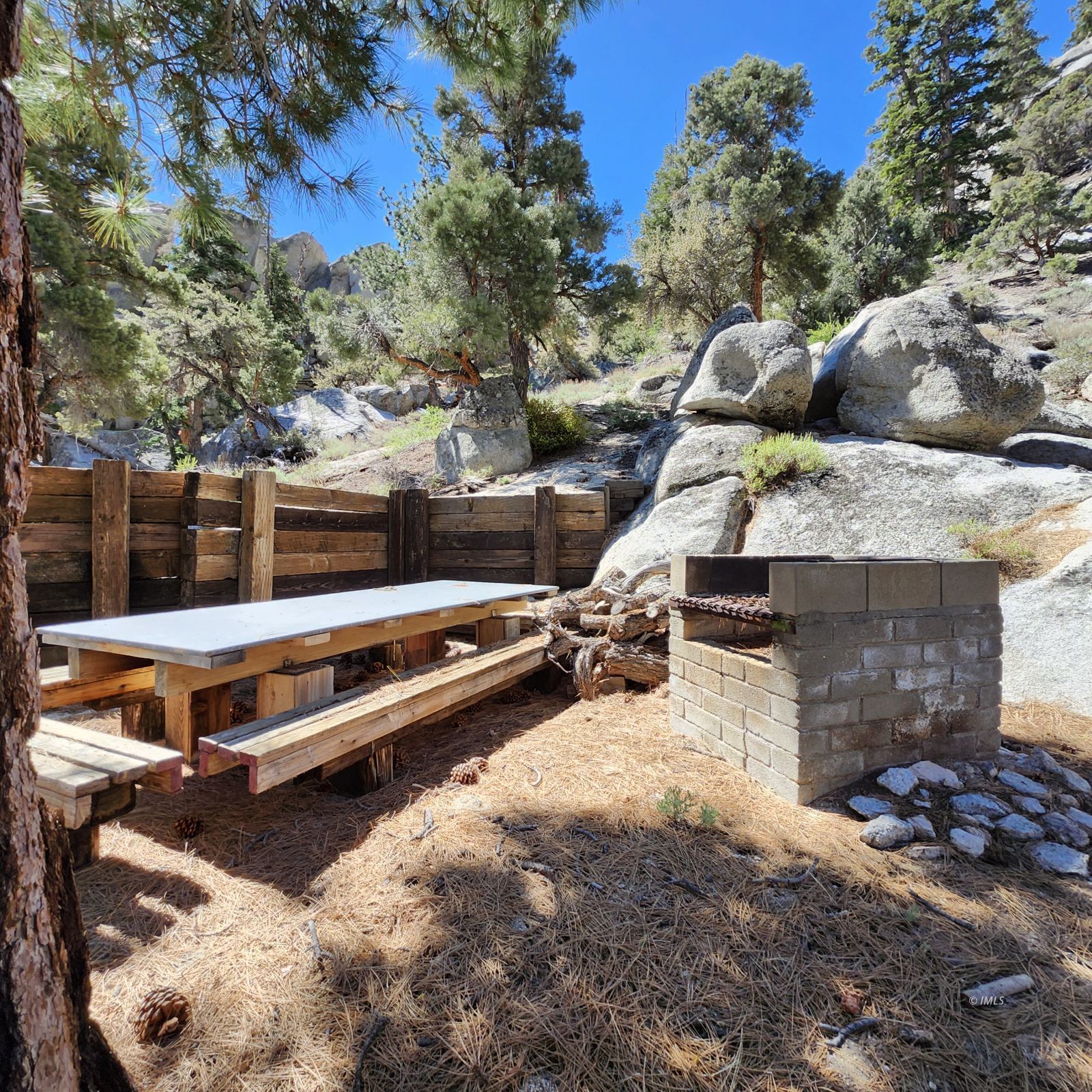 22 Whitney Portal Road Lone Pine, CA 93545 - Photo 26 of 32 Outdoor table and BBQ grill.