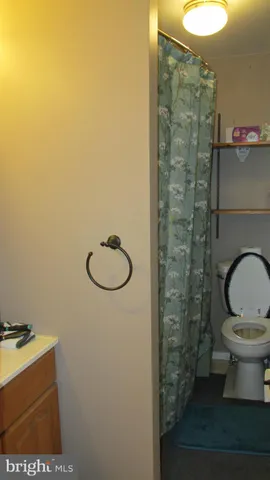 a bathroom with a toilet and a sink