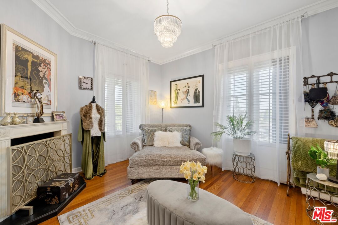 820 North Verano Drive Glendora, CA 91741 - Photo 17 of 50 a bedroom with a bed and wooden floor