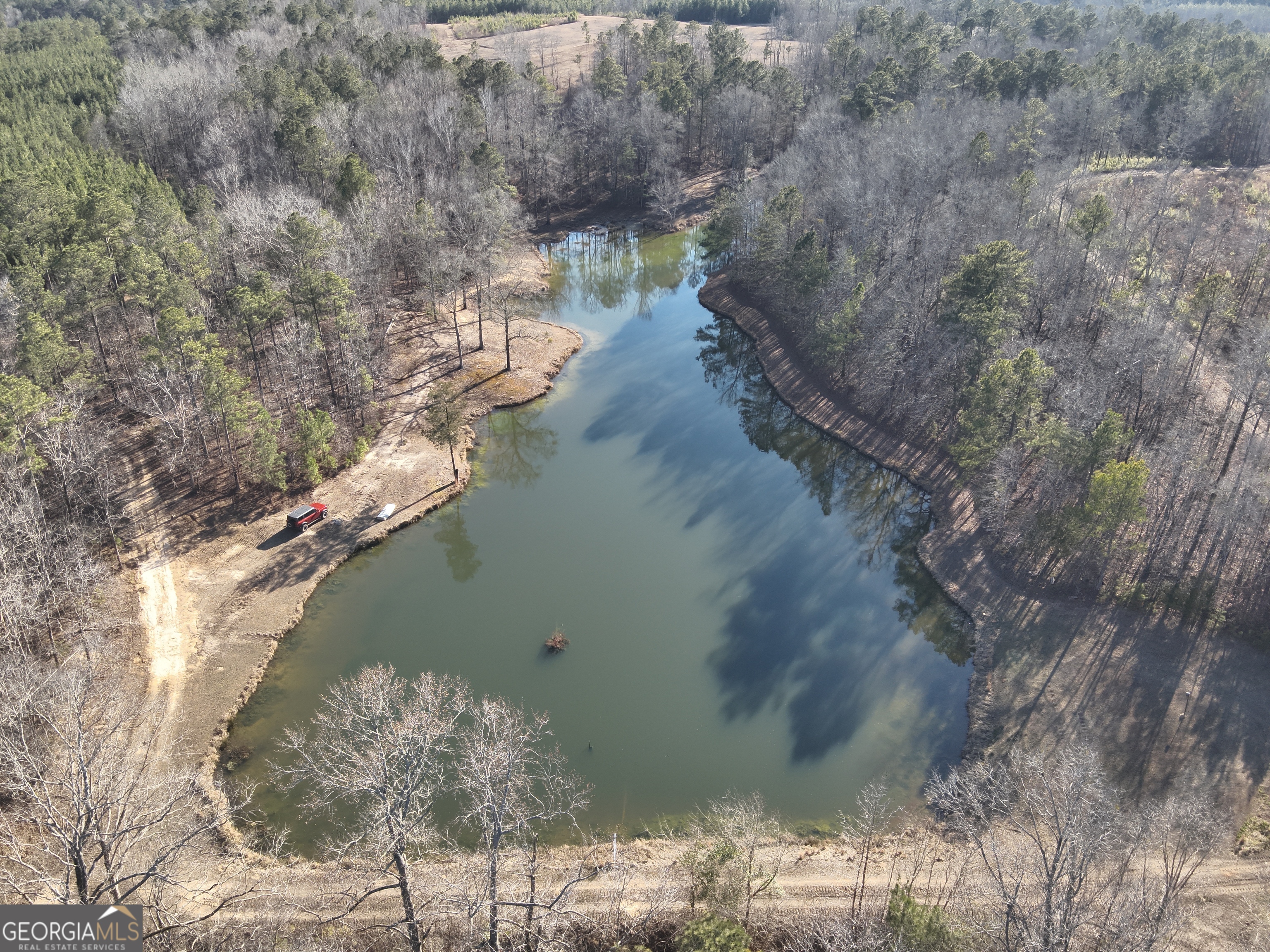 142 Wilson Way Musella, GA 31066 - Photo 15 of 39 a view of a lake in between the two trees