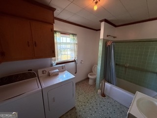 142 Wilson Way Musella, GA 31066 - Photo 38 of 39 a bathroom with a sink toilet and shower