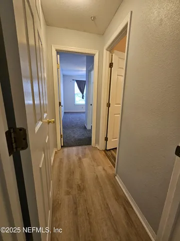 a view of an front door