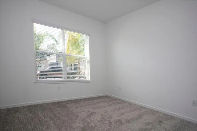 a view of small space with racks on the wall