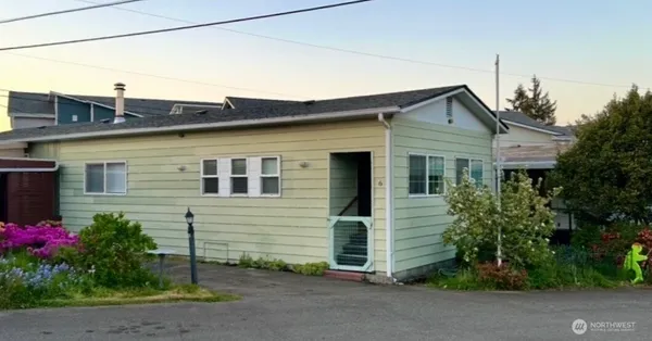 a view of a house with a door