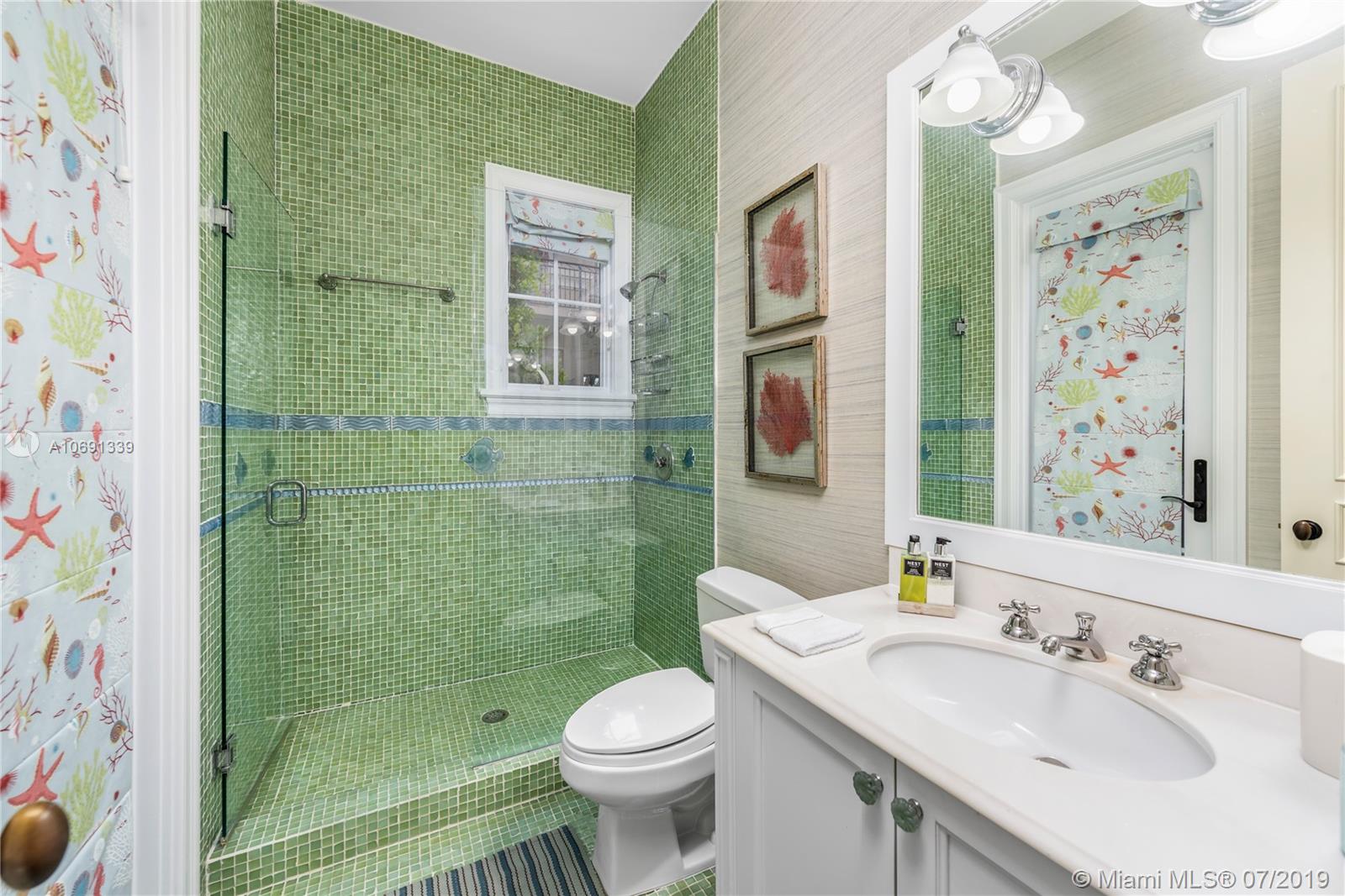 441 Island Drive Key Biscayne, FL 33149 - Photo 10 of 47 CABANA BATHROOM OFF POOL