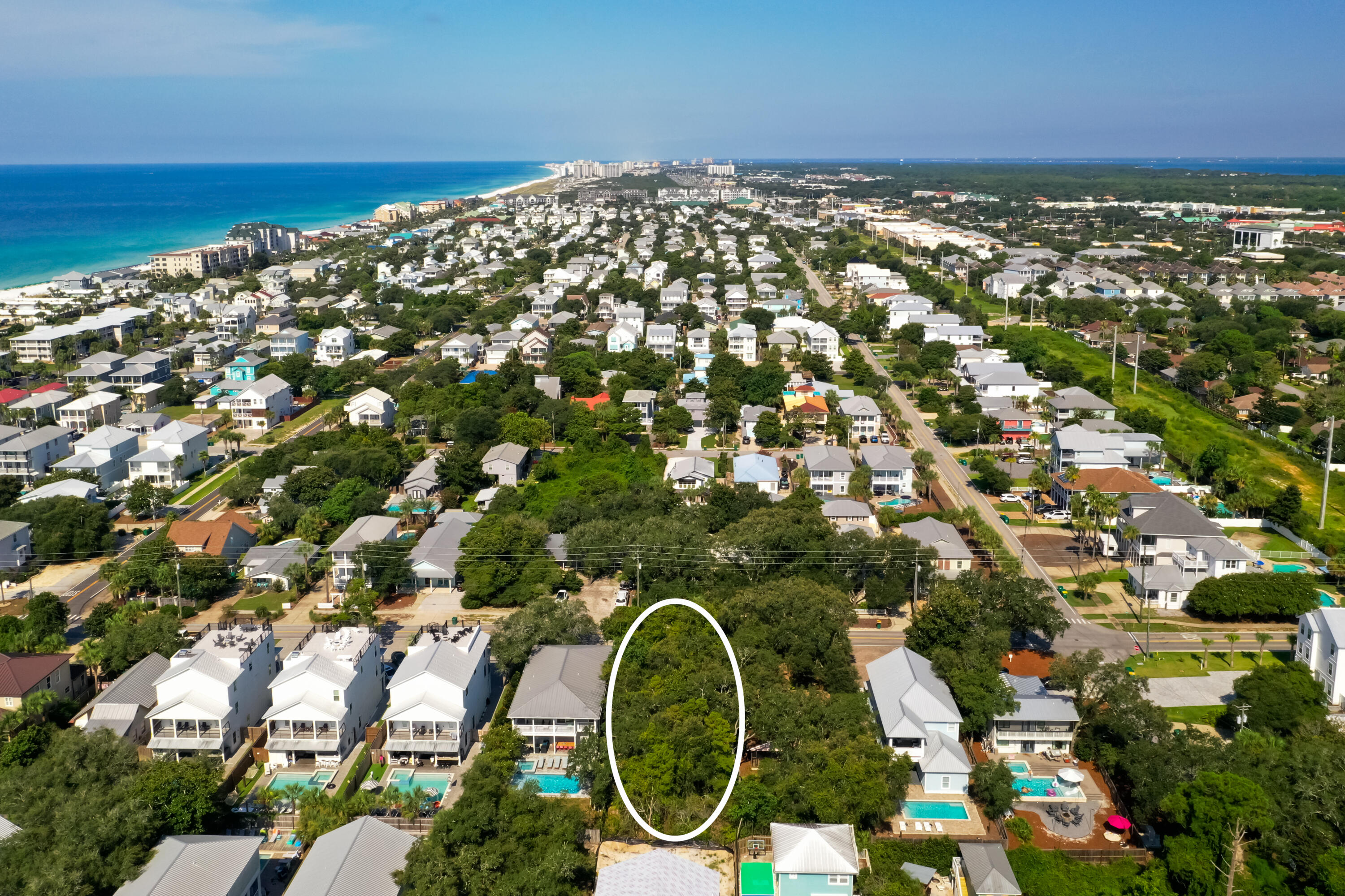 87 Dolphin Street Destin, FL 32541 - Photo 20 of 32 an aerial view of multiple house