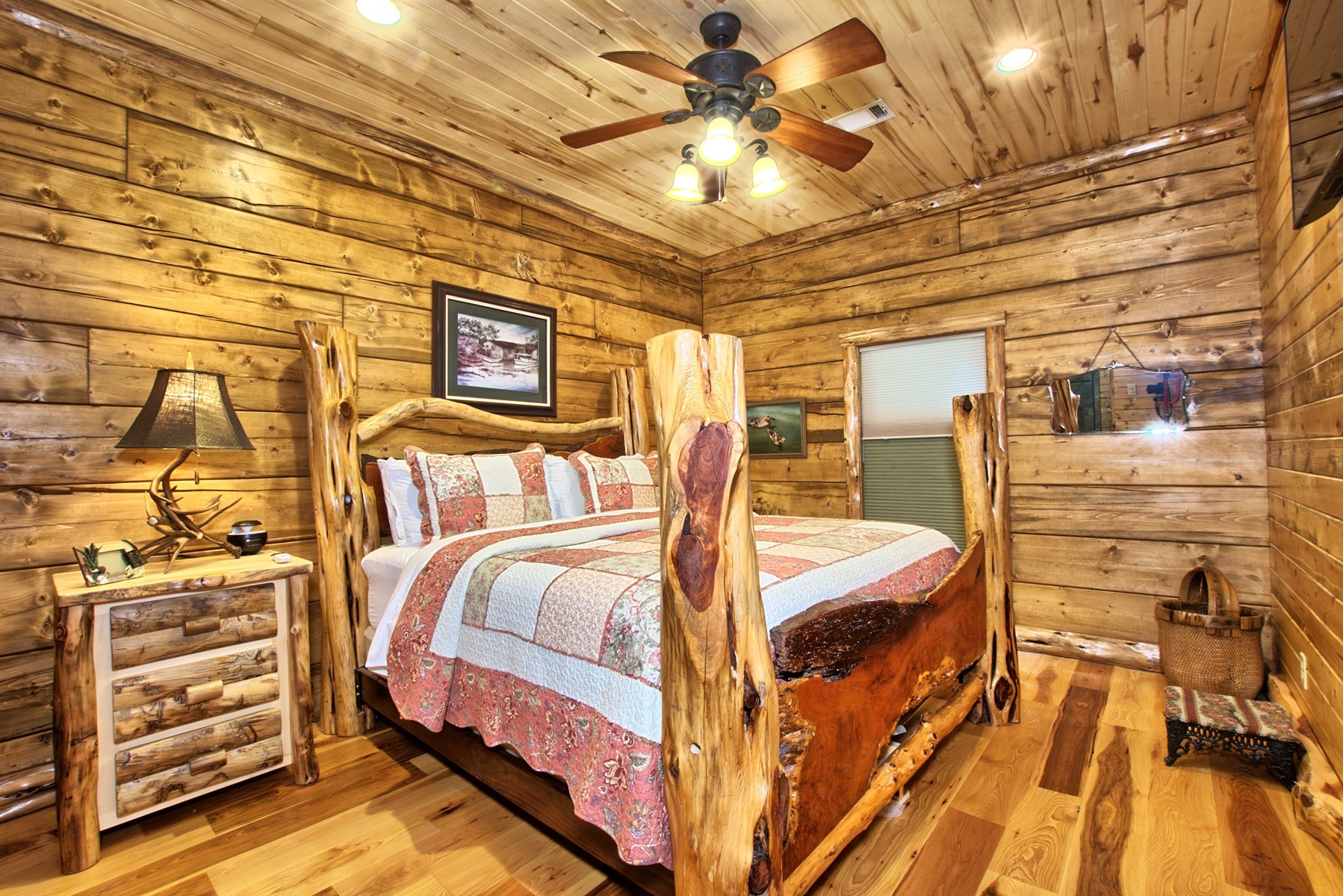 520 McCoury Loop Milam, TX 75959 - Photo 25 of 38 a bedroom with a bed and wooden floor