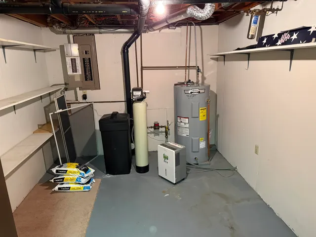 a view of storage and utility room