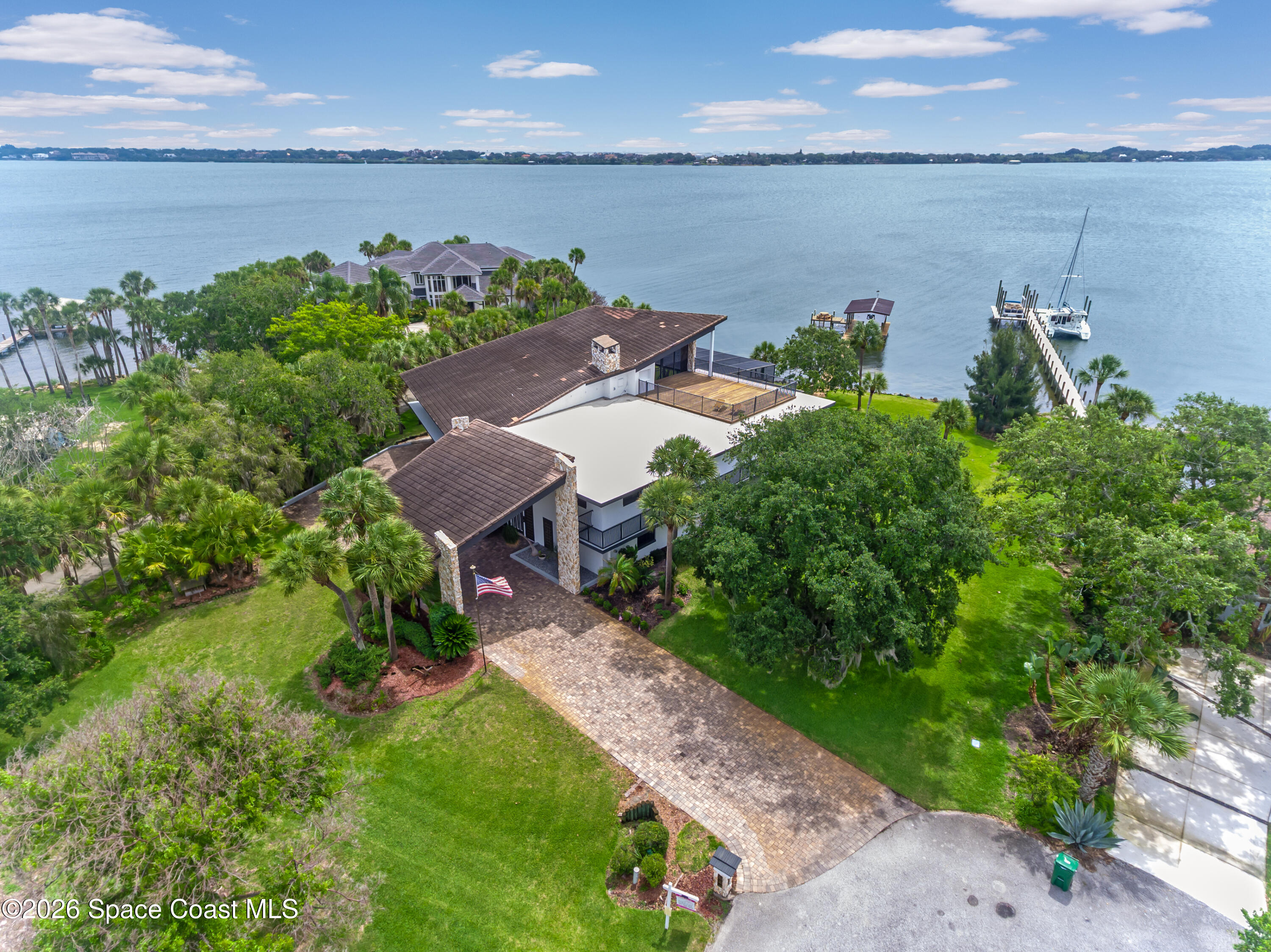 110 Barnacle Place Rockledge, FL 32955 - Photo 3 of 71 Drone front 2