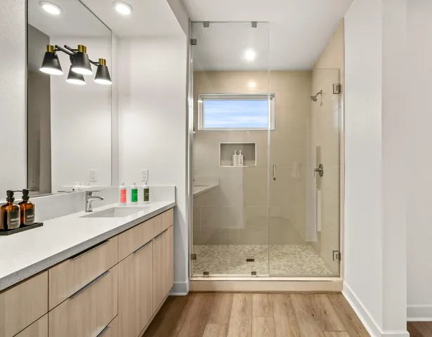 a view of a balcony with chairs